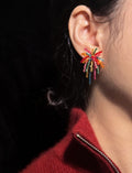 Cute Fireworks Beaded Earrings,Lumivault.
