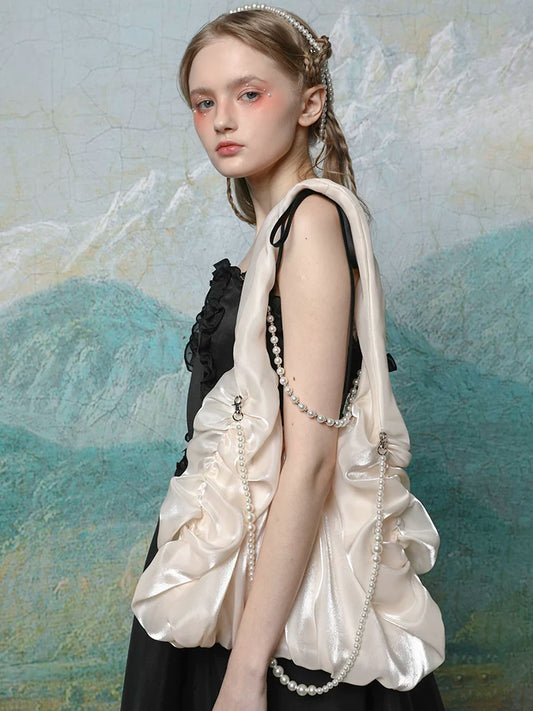 Fairy Silk Satin Shoulder Bag - Lumivault