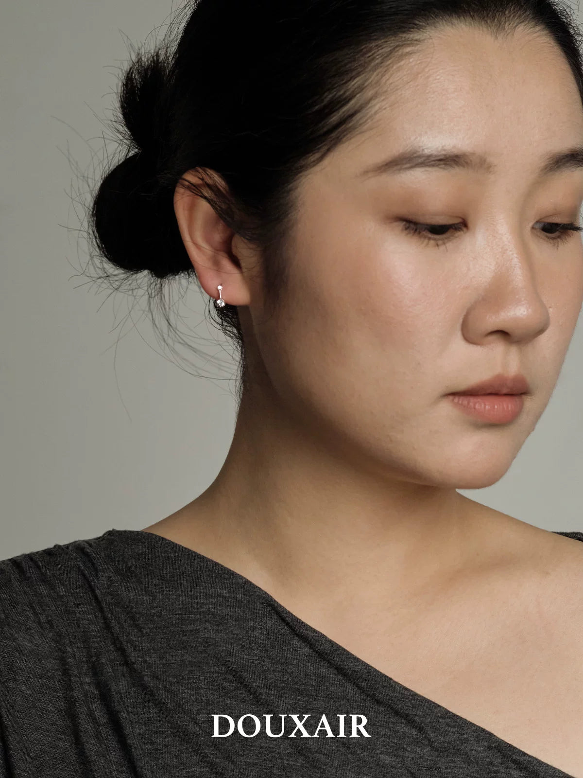 Mini Silver Hoop Earrings,Lumivault.