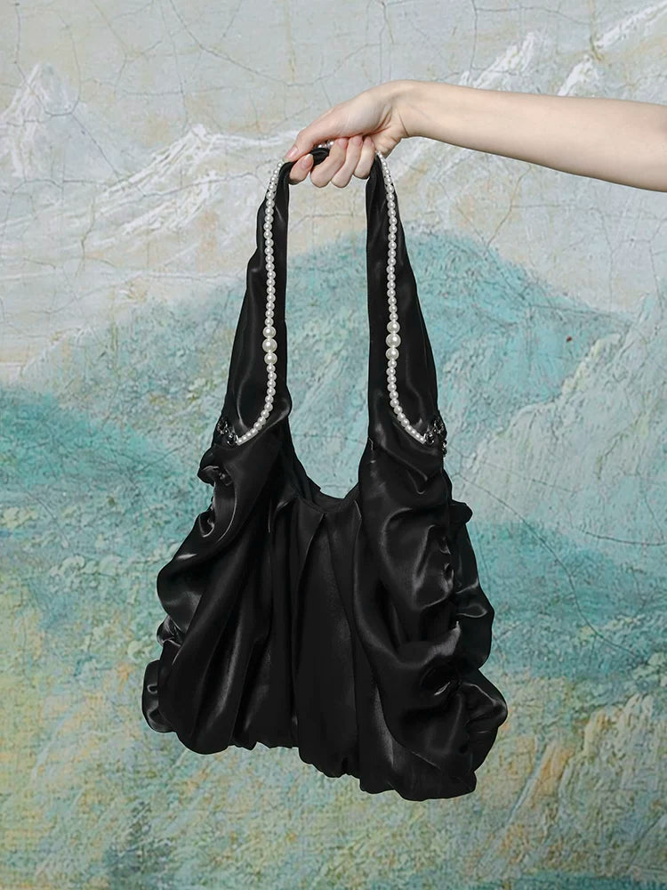 Fairy Silk Satin Shoulder Bag - Lumivault