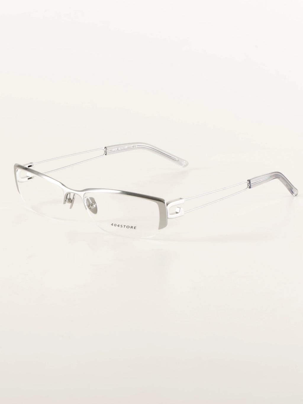 Titanium Paperclip Semi-Rimless Glasses - Lumivault