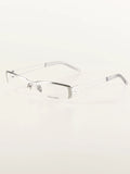 Titanium Paperclip Semi-Rimless Glasses - Lumivault