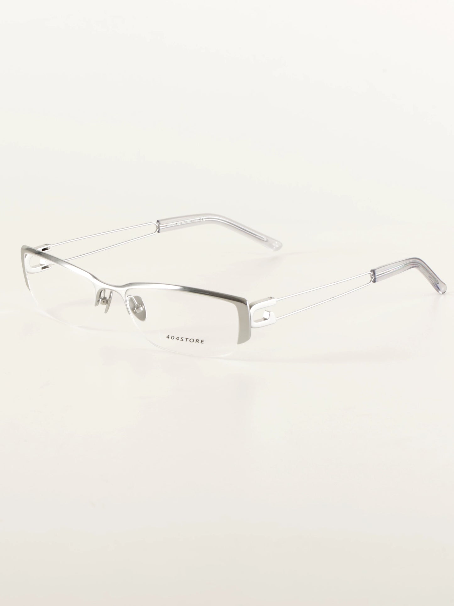 Titanium Paperclip Semi-Rimless Glasses - Lumivault
