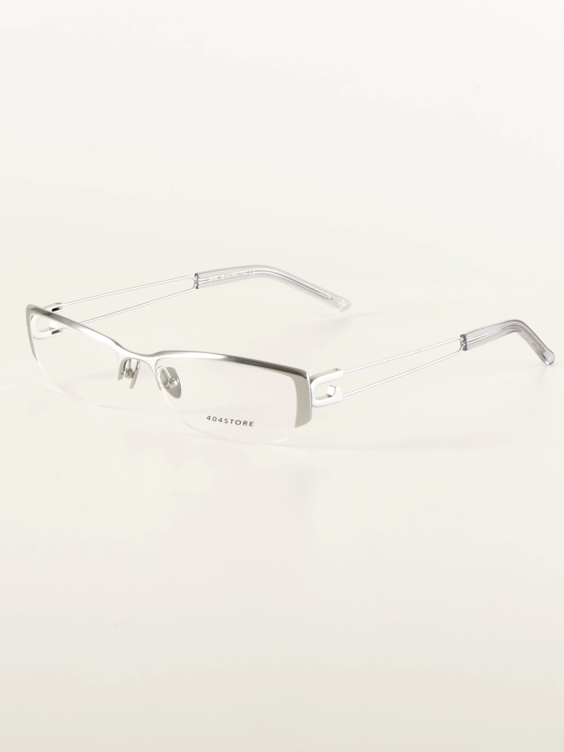 Titanium Paperclip Semi-Rimless Glasses - Lumivault