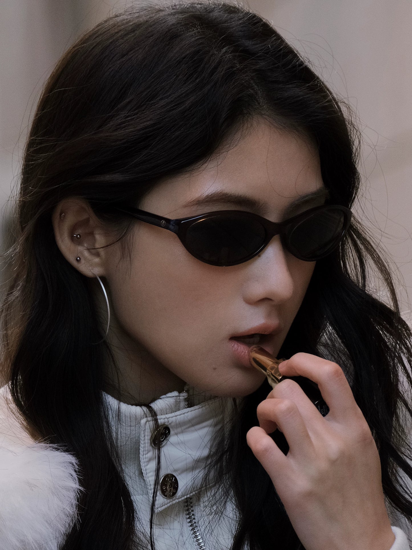 Y2K Bordeaux Oval Sunglasses - Lumivault