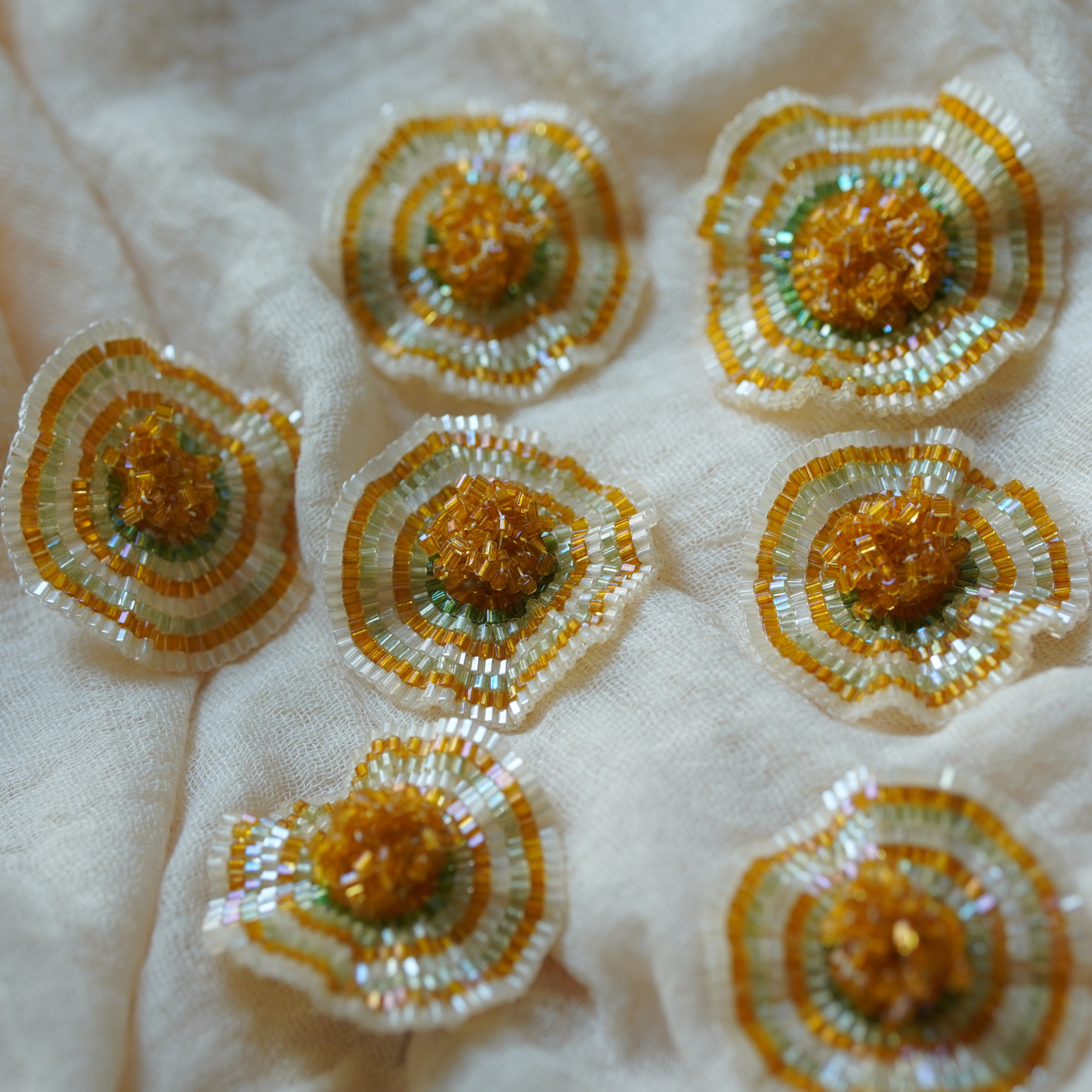 Handmade Vacation Seed Beaded Earrings,Lumivault.