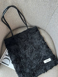 Black Rose Tote Bag - Lumivault