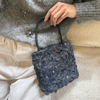 Vintage Sequin Hollow Evening Bag - Lumivault
