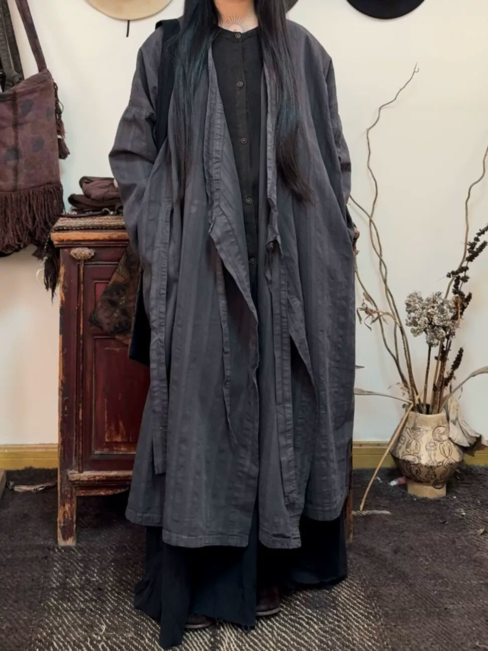 Worn Ash Linen Outerwear