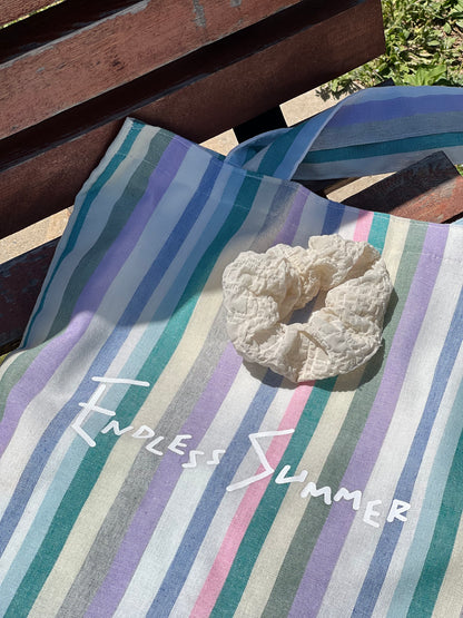 Unique Striped Cotton Canvas Tote Bag - Lumivault