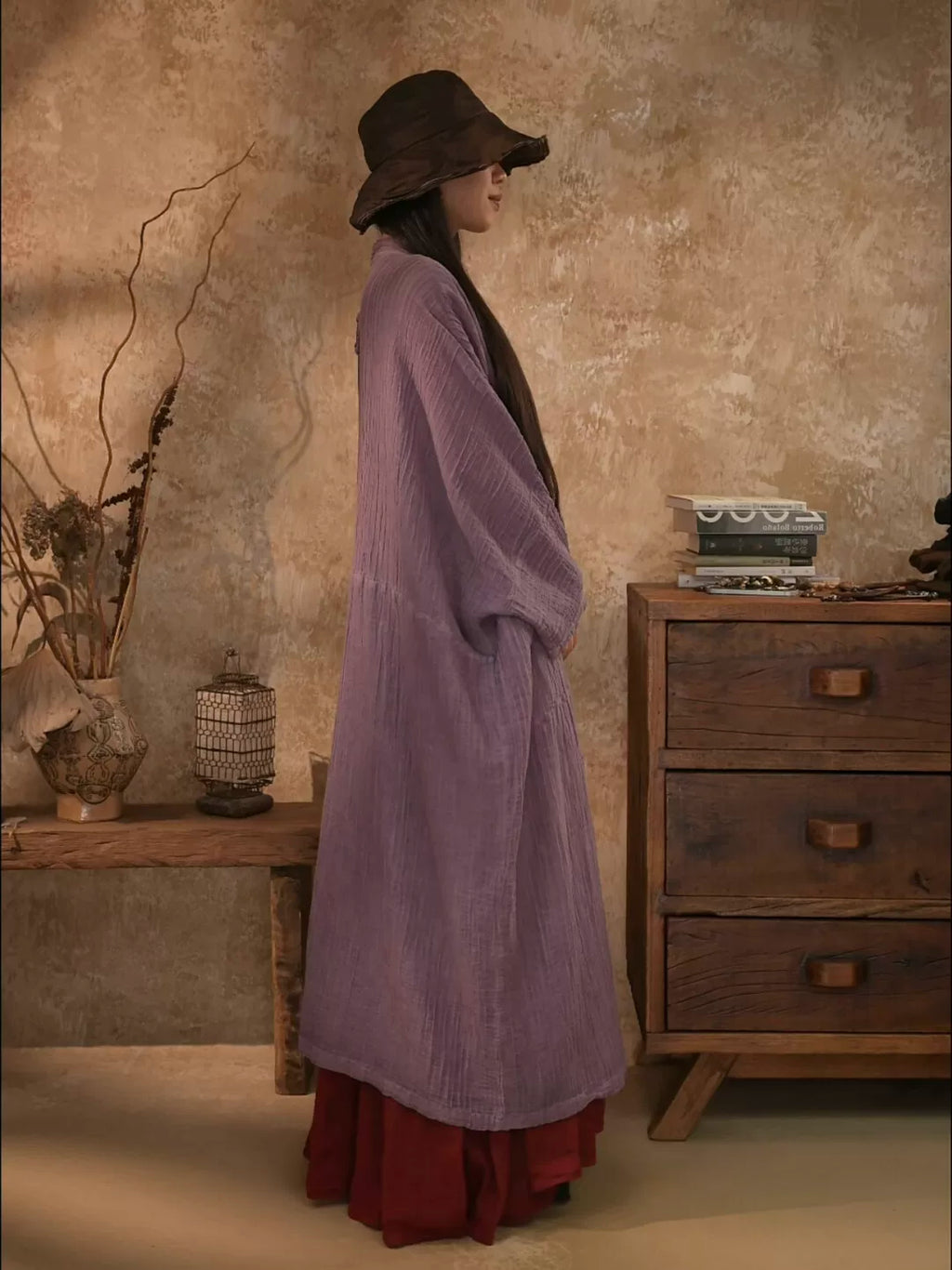 Vintage Ramie Textured Outerwear
