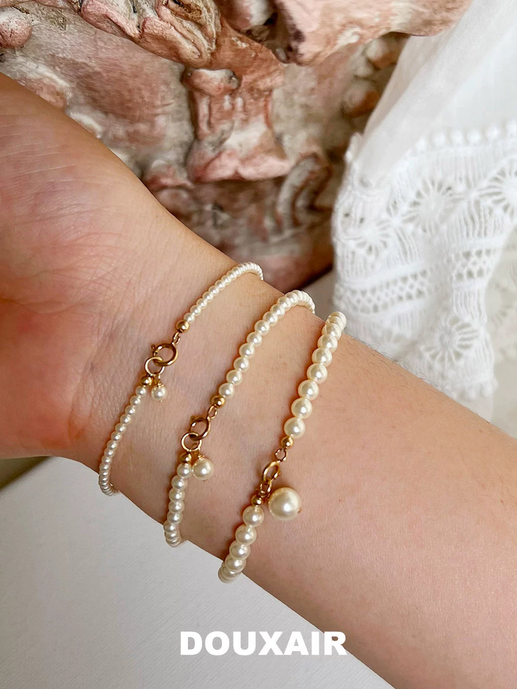 Pearl 14K Gold Bracelet,Lumivault.