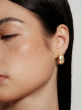 Retro Hollow Flower Four-leaf Clover Earrings,Lumivault.