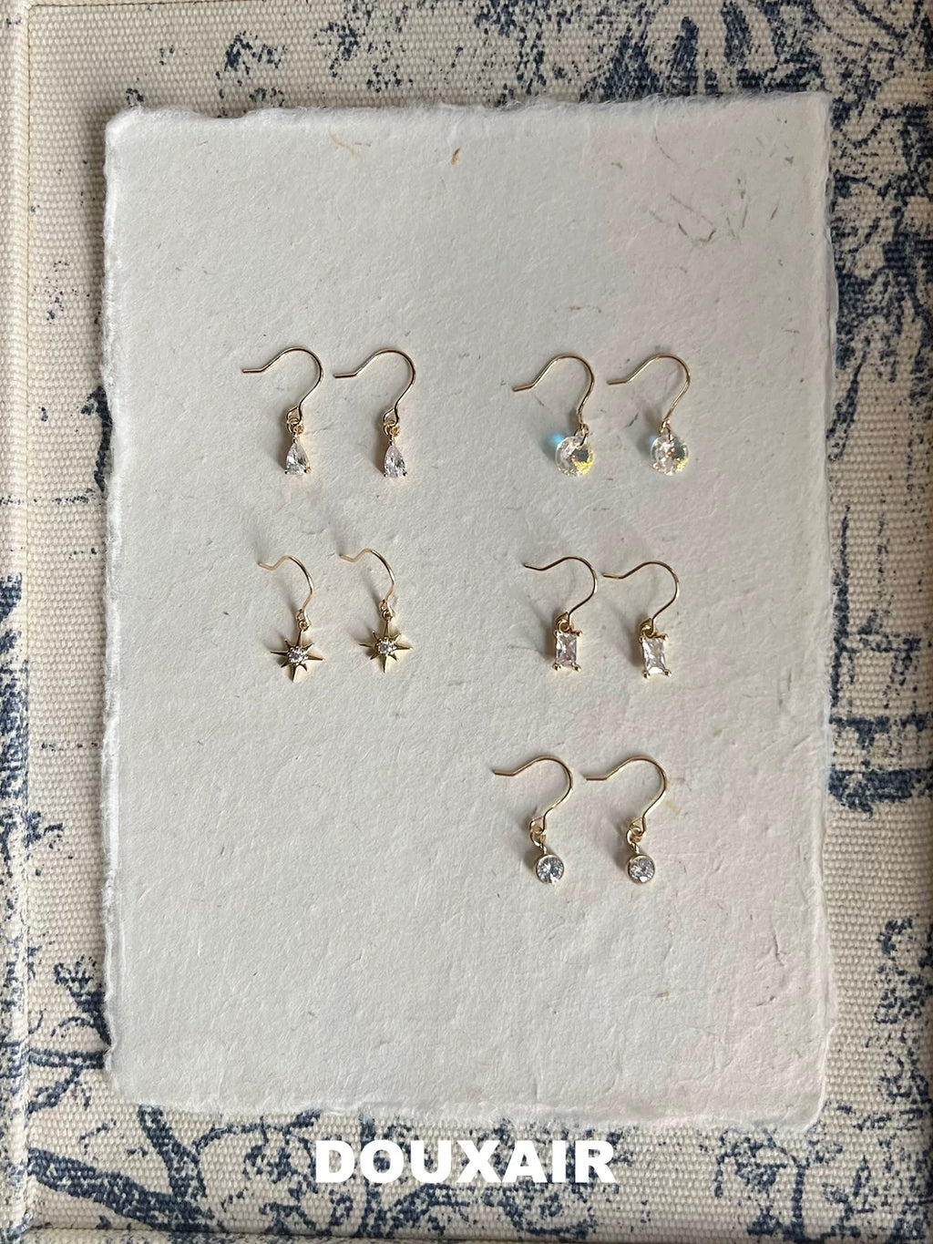 Mini Zircon 14K Gold Plated Stud Earrings,Lumivault.