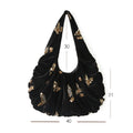 Regal Gilded Butterfly Velvet Tote Bag - Lumivault