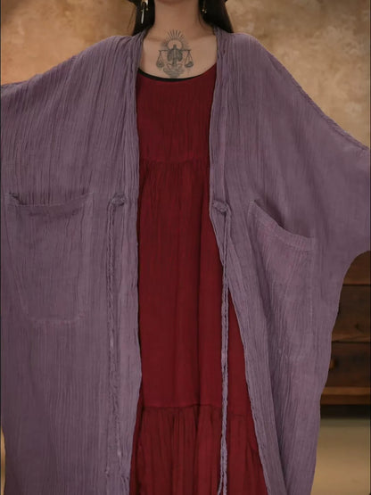 Vintage Ramie Textured Outerwear