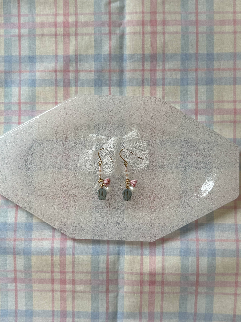 Spring Lily of the Valley Floral Earrings - Lumivault