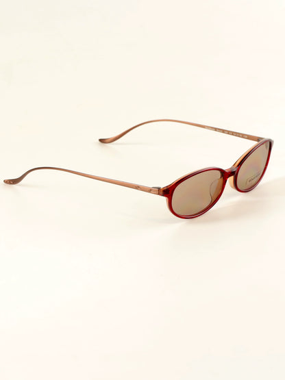 Rouge Oval Titanium Sunglasses - Lumivault