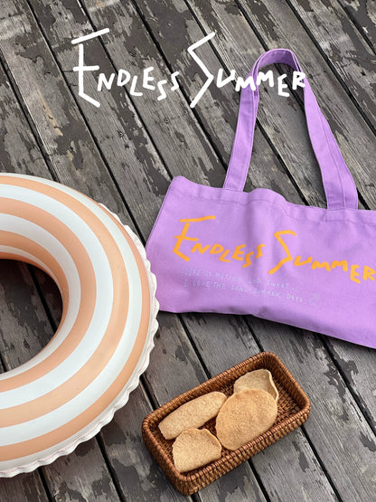 Endless Summer Contrast Canvas Shoulder Bag - Lumivault