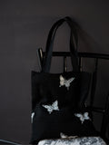 Elegant Butterfly Beaded Shoulder Bag - Lumivault