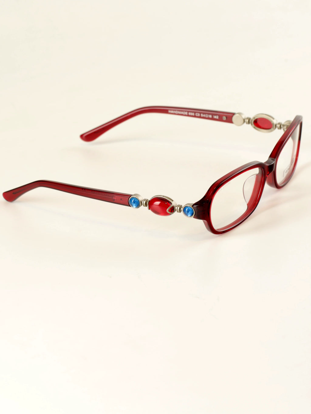 Retro Rouge Rectangular Glasses - Lumivault