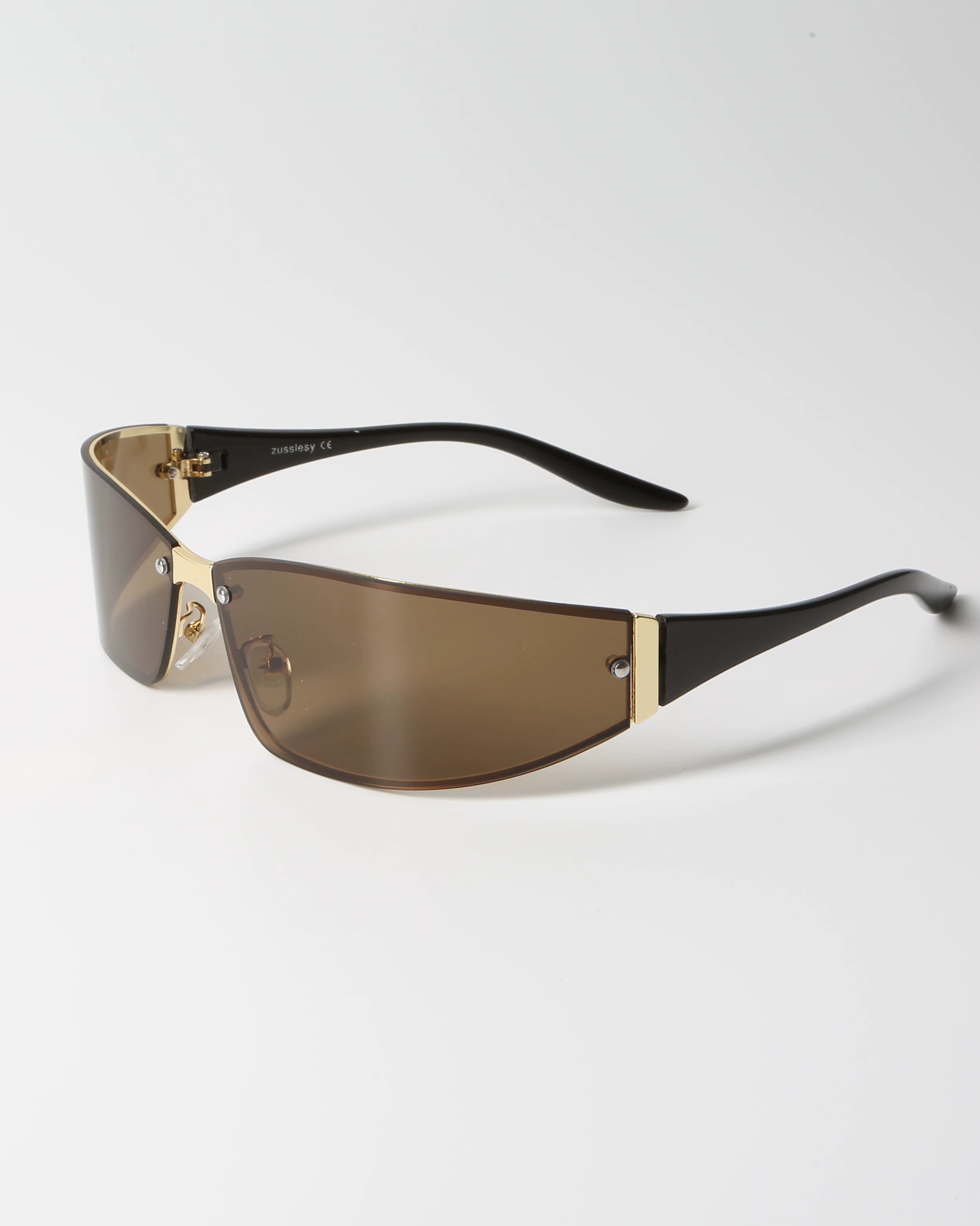 Y2K Futurist Metal Sunglasses - Lumivault