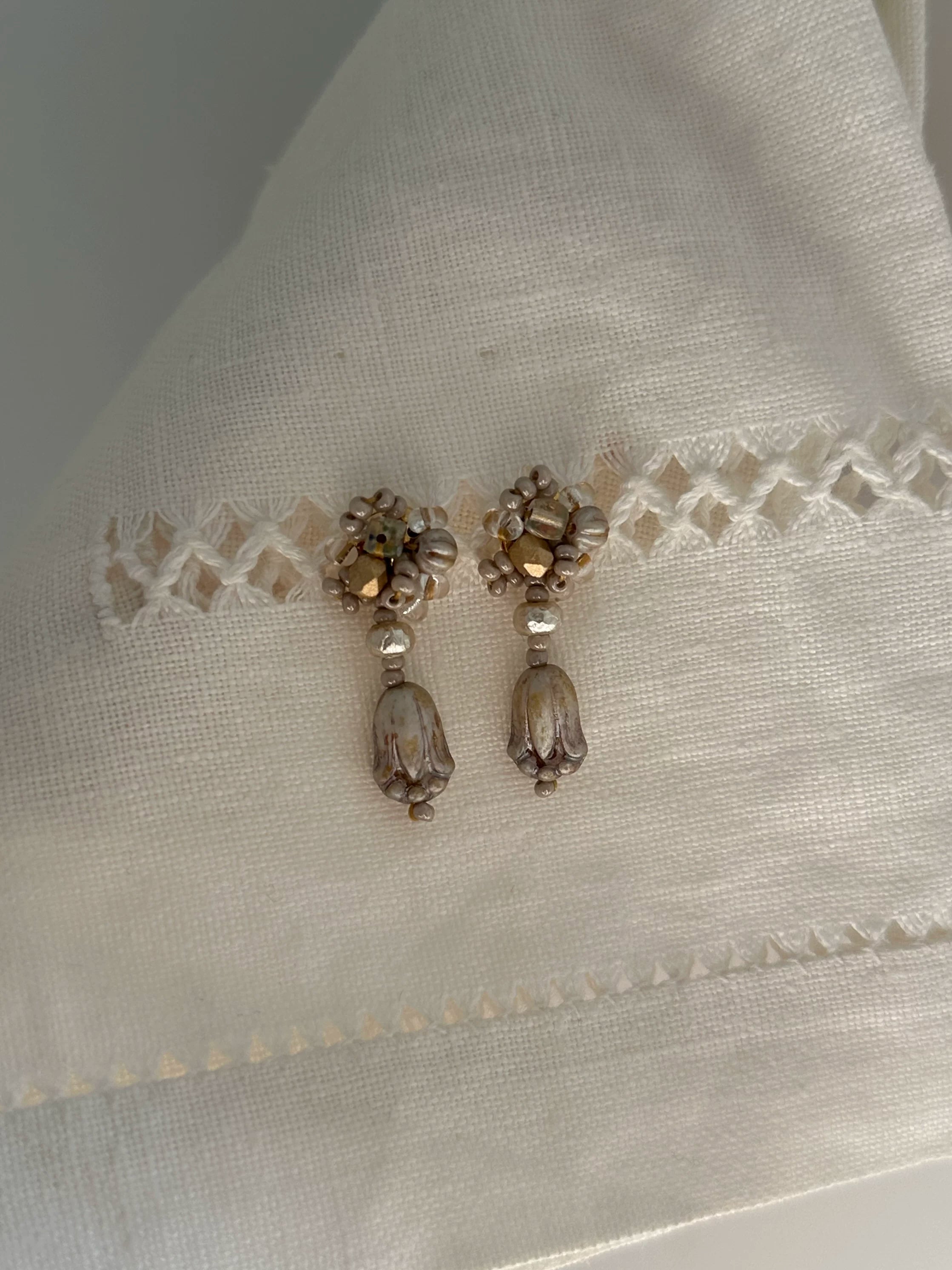 Vintage Mist Valley Wind Chime Earrings - Lumivault
