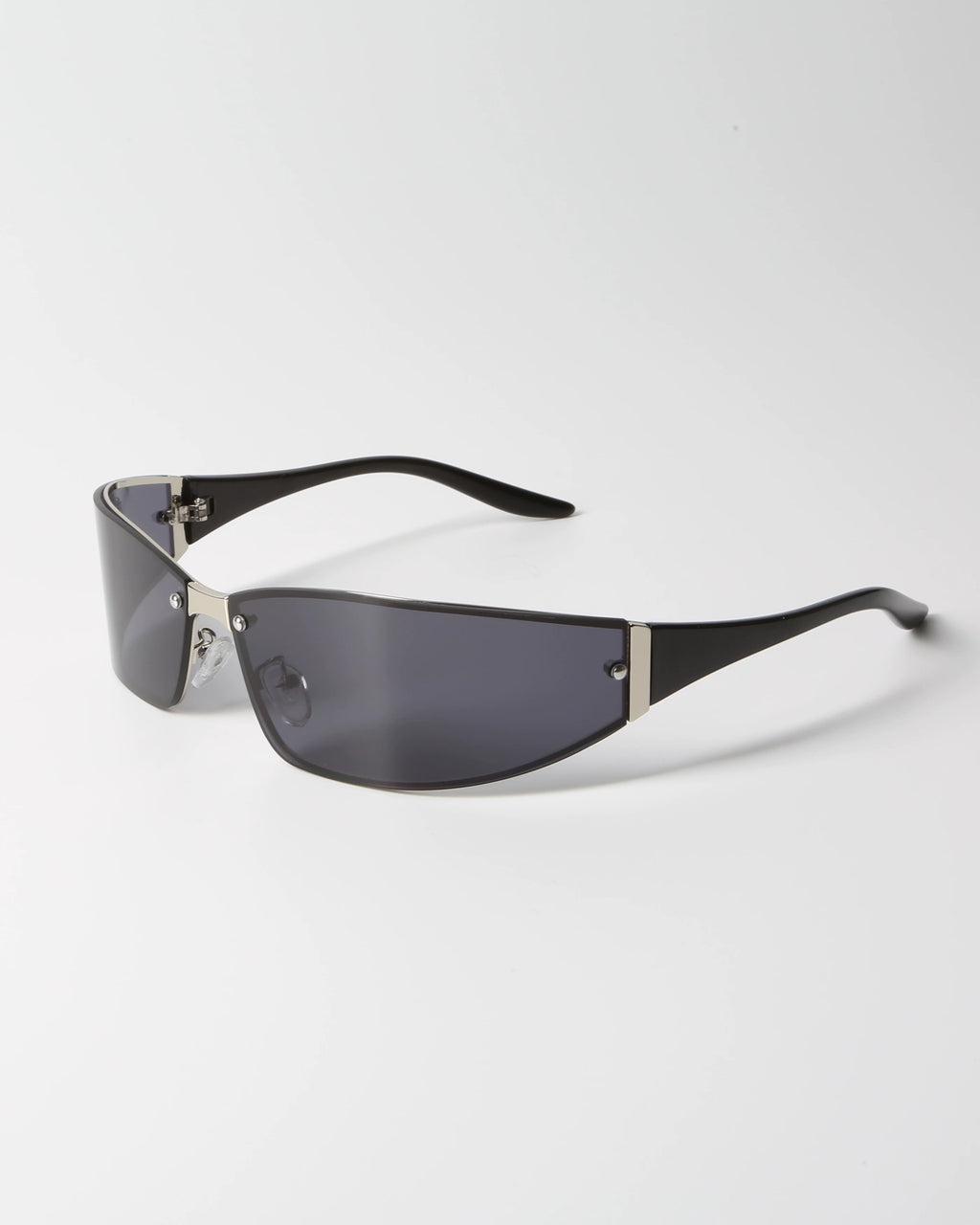 Y2K Futurist Metal Sunglasses - Lumivault