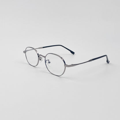 Classic Oval Metal Eyeglasses - Lumivault