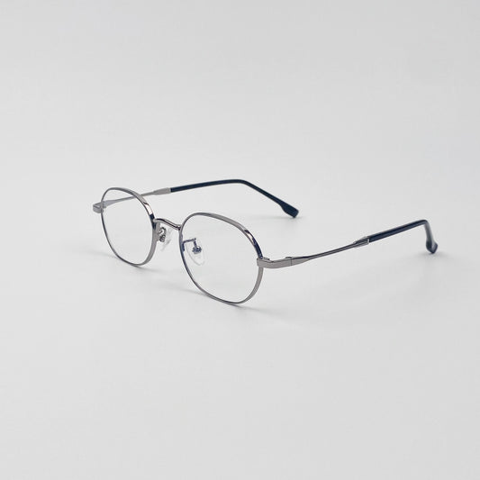 Classic Oval Metal Eyeglasses - Lumivault