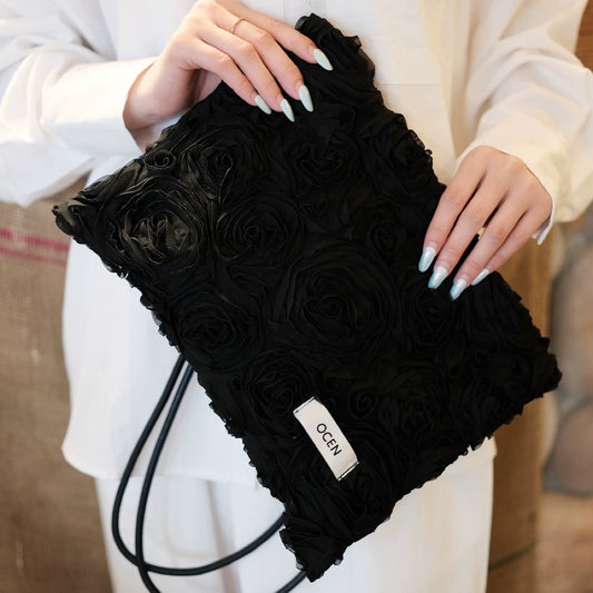 Black Rose Tote Bag - Lumivault