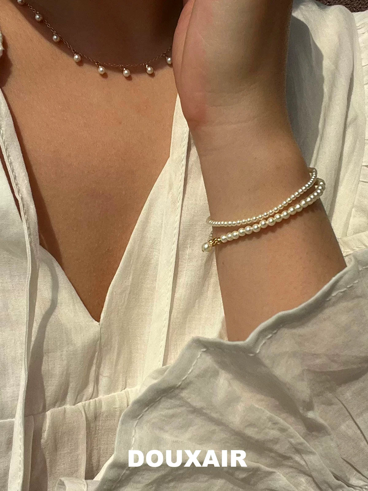 Pearl 14K Gold Bracelet,Lumivault.