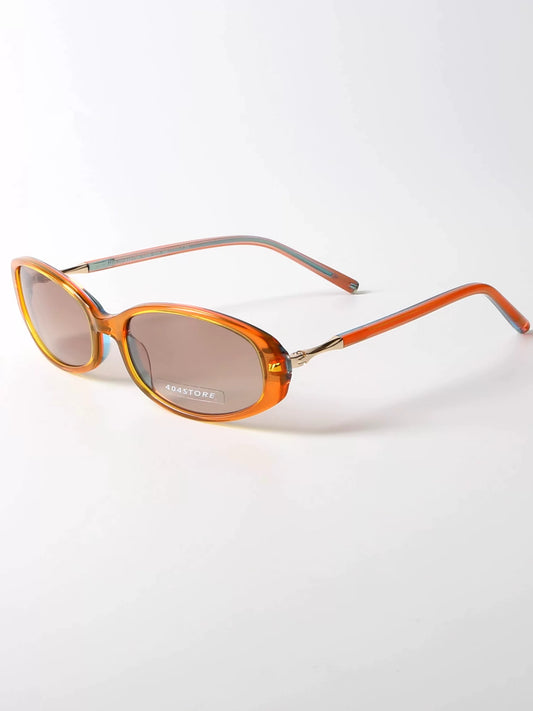 Y2K Oval Acetate Sunglasses - Lumivault