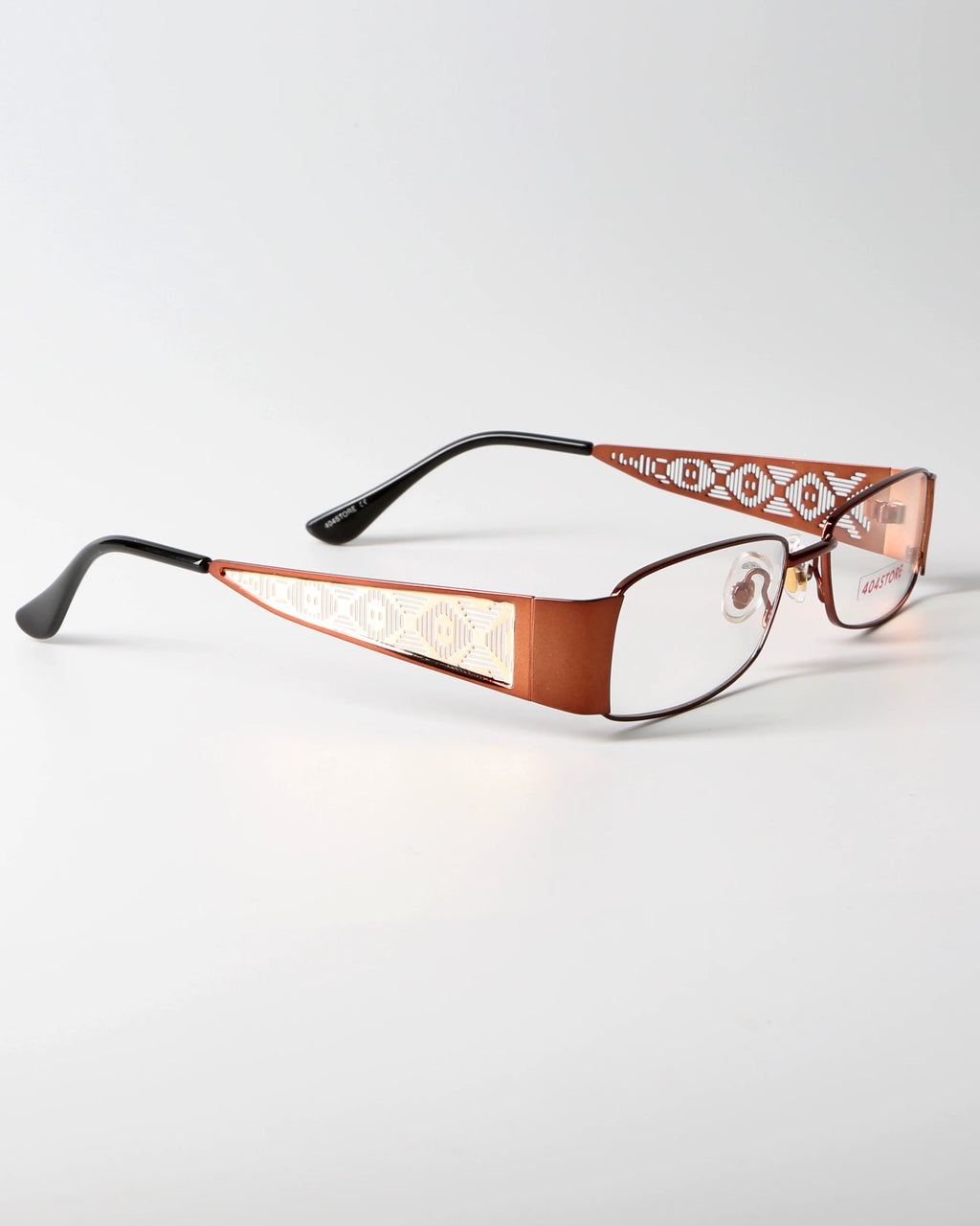 Retro Geometric Metal Rectangle Eyeglasses - Lumivault