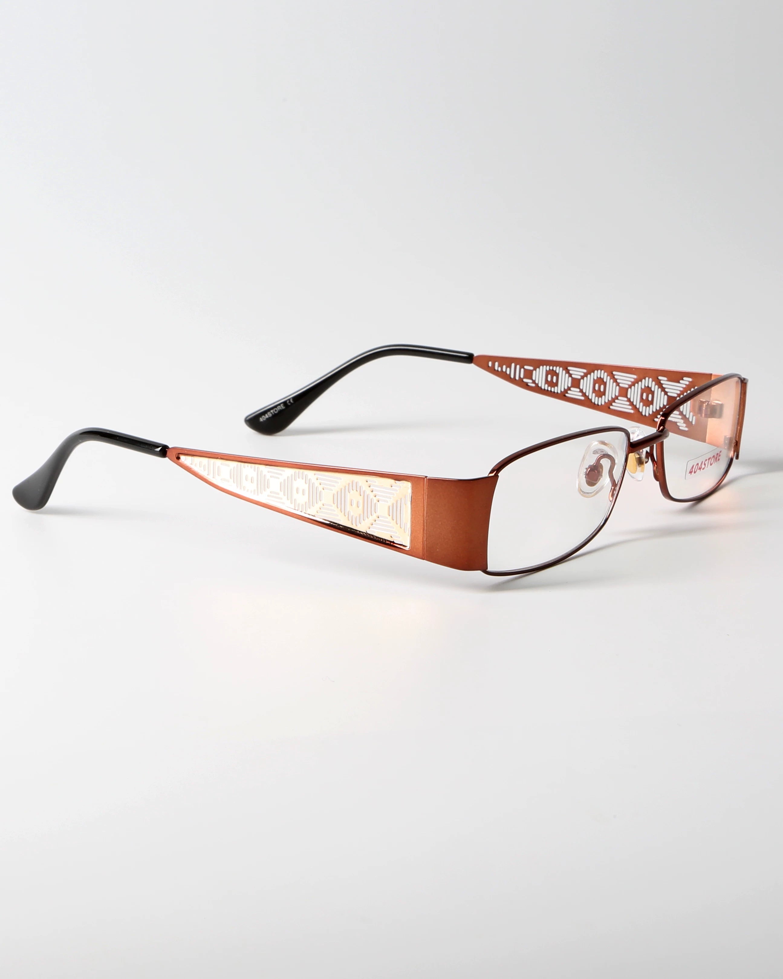 Retro Geometric Metal Rectangle Eyeglasses - Lumivault