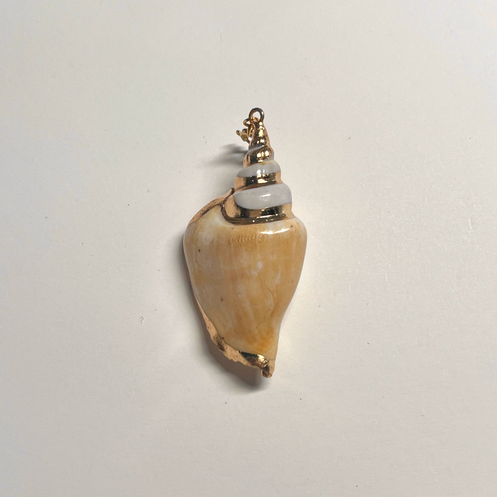 Vintage Baroque Pearl Seashell Necklace,Pendant h,Lumivault.