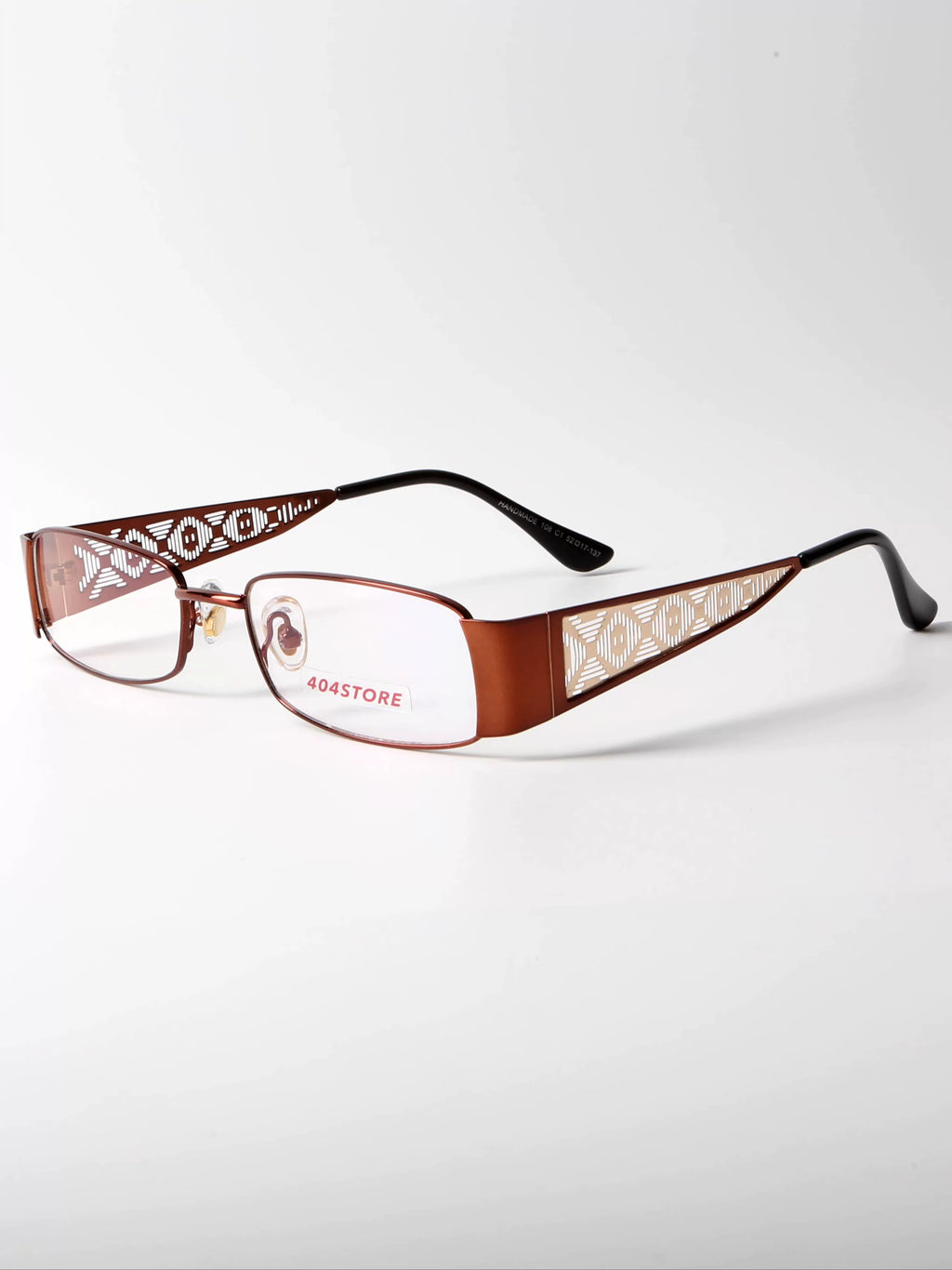 Retro Geometric Metal Rectangle Eyeglasses - Lumivault