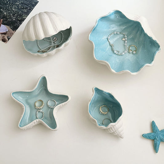 Ocean Ceramic Jewelry Storage