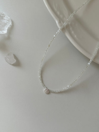 Ocean Letter Shell Natural Stone Necklace - Lumivault