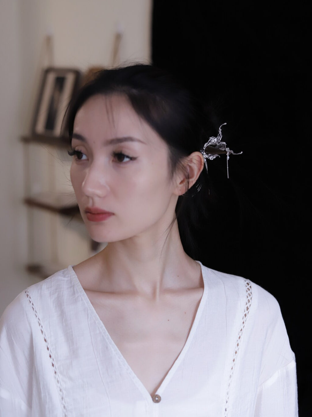 Orchid Silver Hairpin,Lumivault.