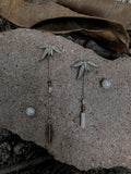 Bamboo Beaded Asymmetrical Earrings,Lumivault.
