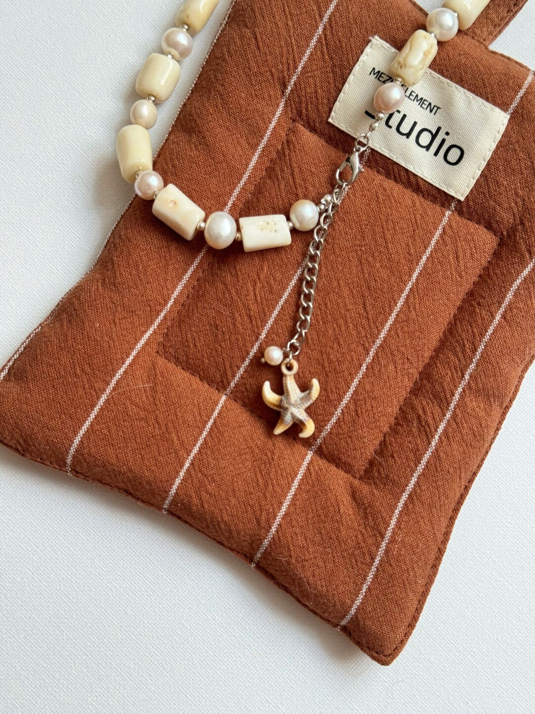 Pharpha Bamboo Coral Freshwater Pearl Necklace,Lumivault.