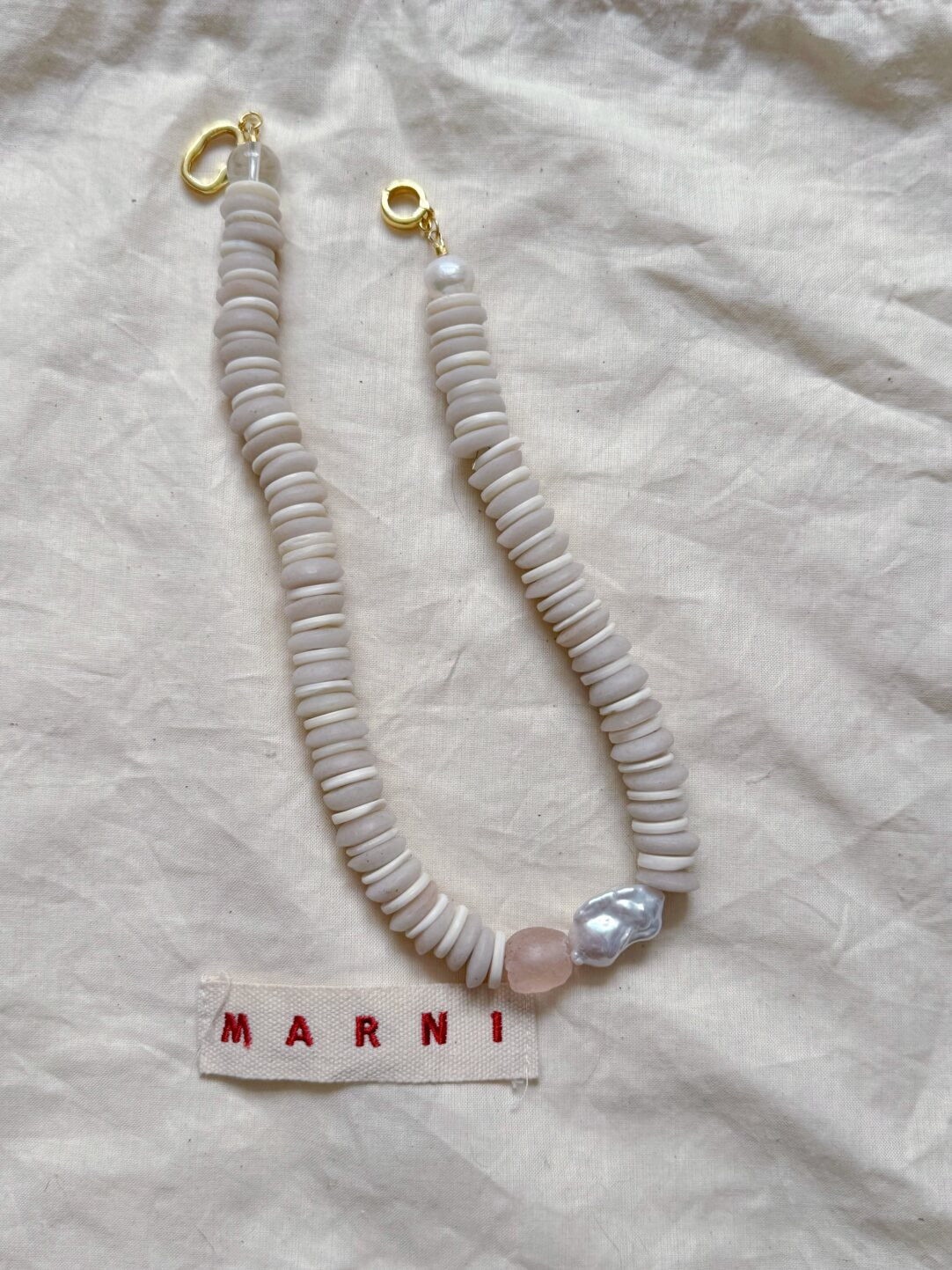 Pharpha Baroque Pearl Glass Necklace - Lumivault