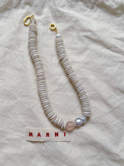 Pharpha Baroque Pearl Glass Necklace - Lumivault