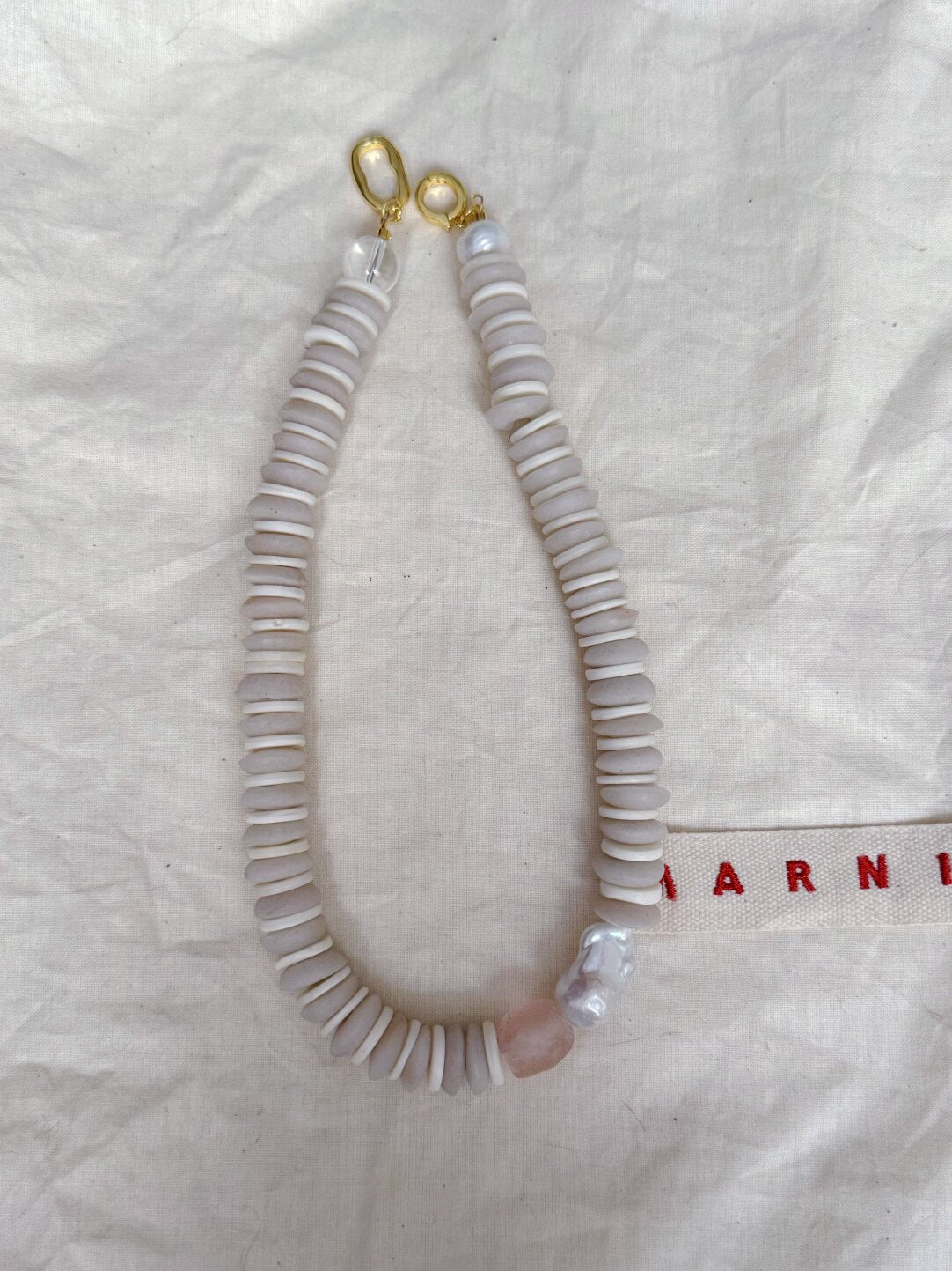 Pharpha Baroque Pearl Glass Necklace - Lumivault