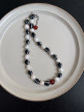 Pharpha Glass Baroque Pearl Red Agate Necklace,Lumivault.