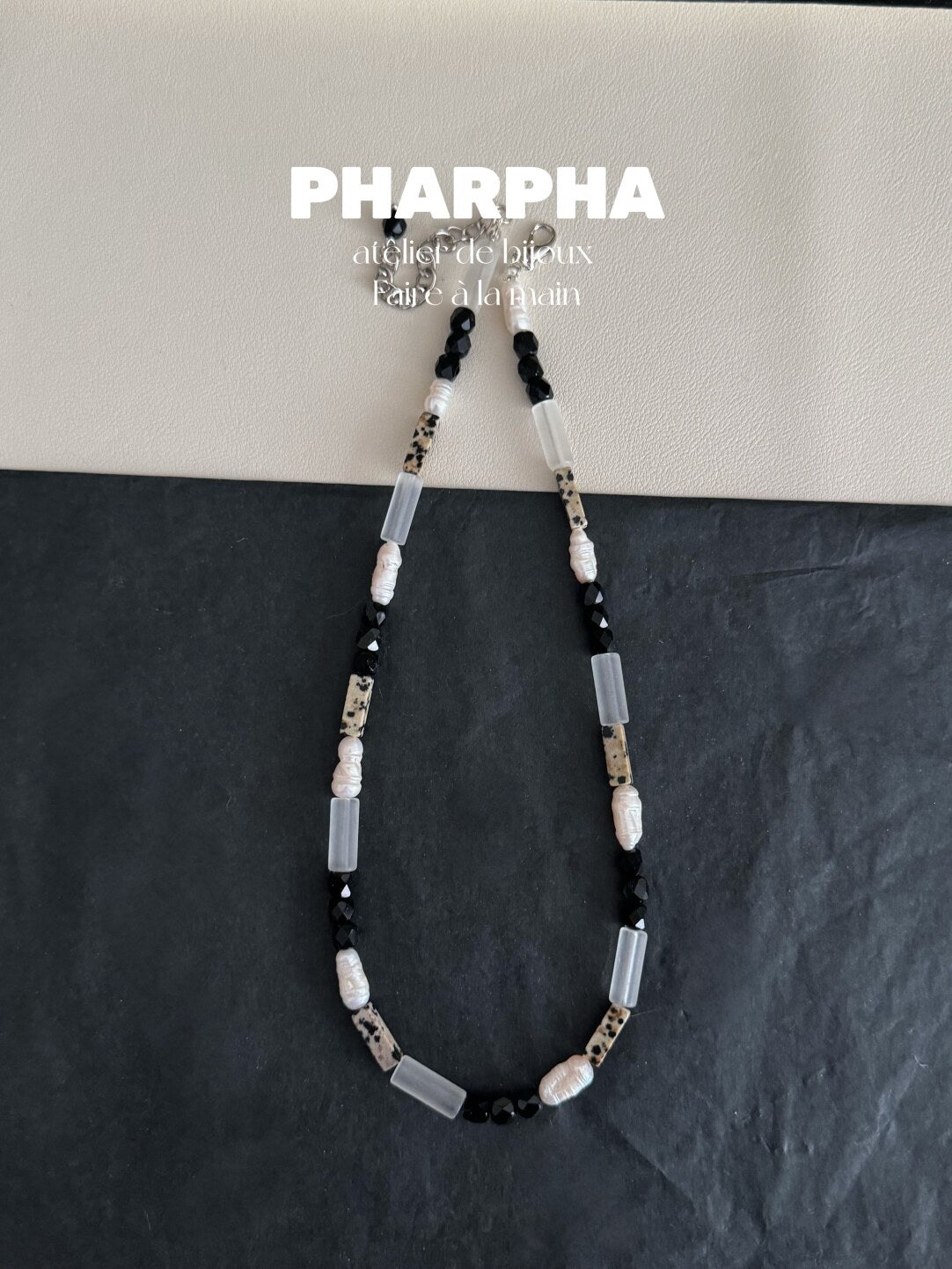 Pharpha Glass Crystal Keshi Pearl Necklace,Lumivault.
