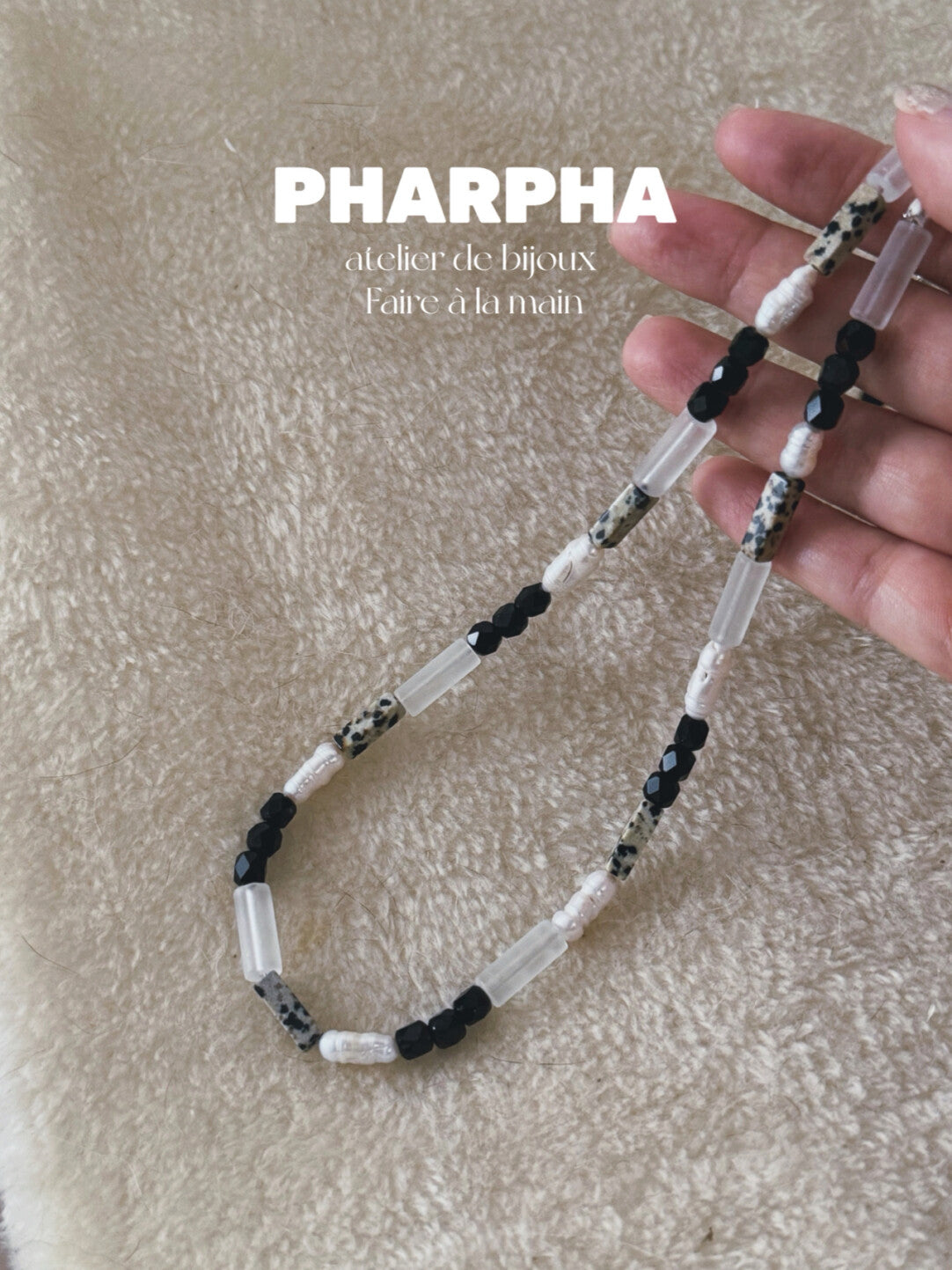 Pharpha Glass Crystal Keshi Pearl Necklace,Lumivault.