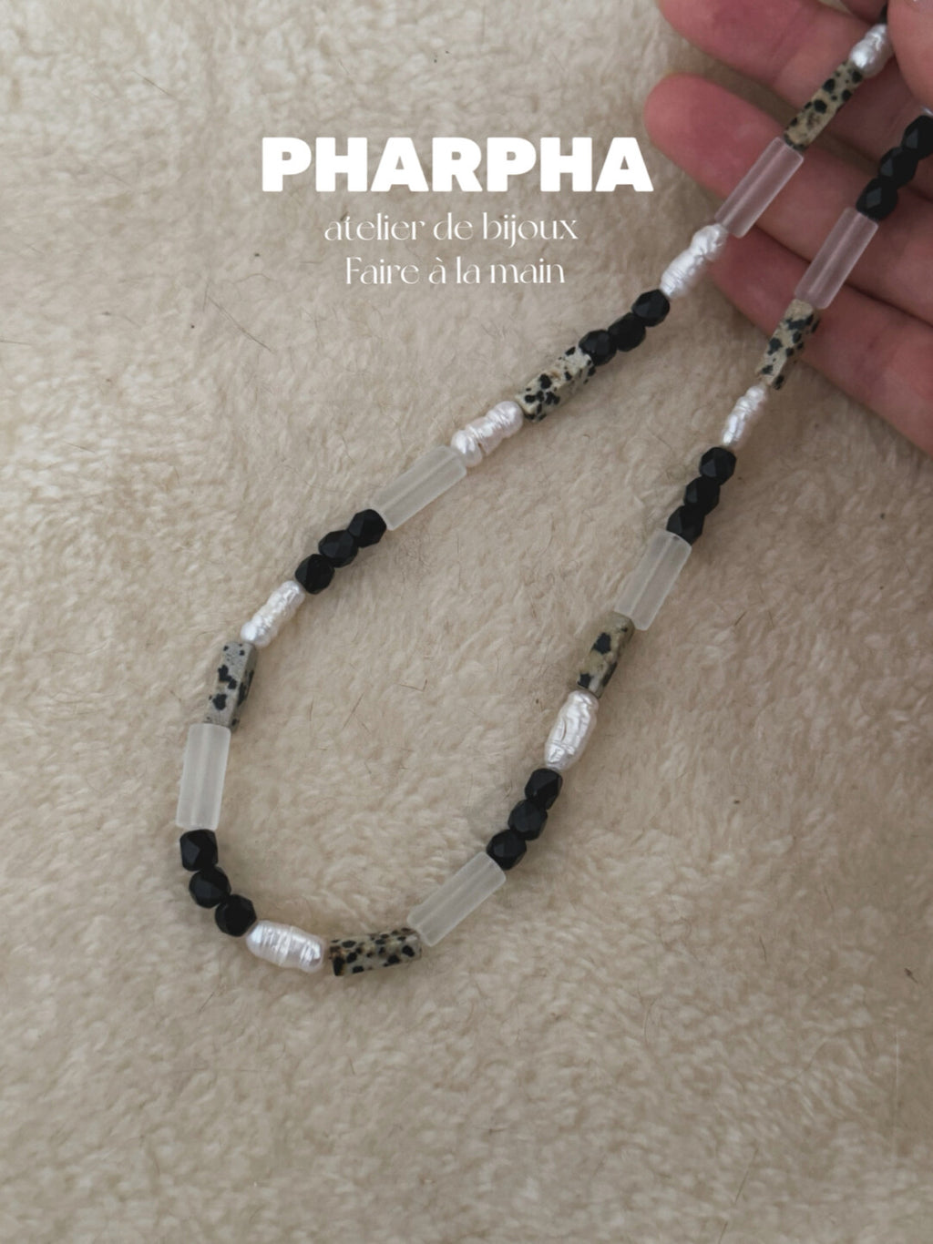 Pharpha Glass Crystal Keshi Pearl Necklace,Lumivault.