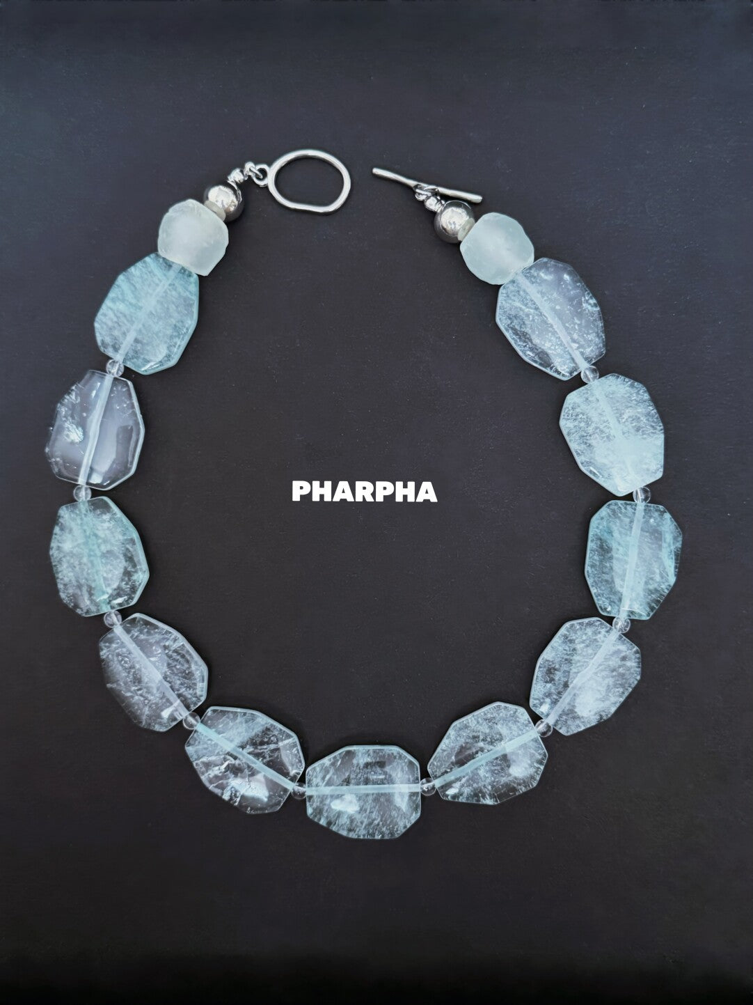 Pharpha Natural Mint Green Quartz Necklace - Lumivault